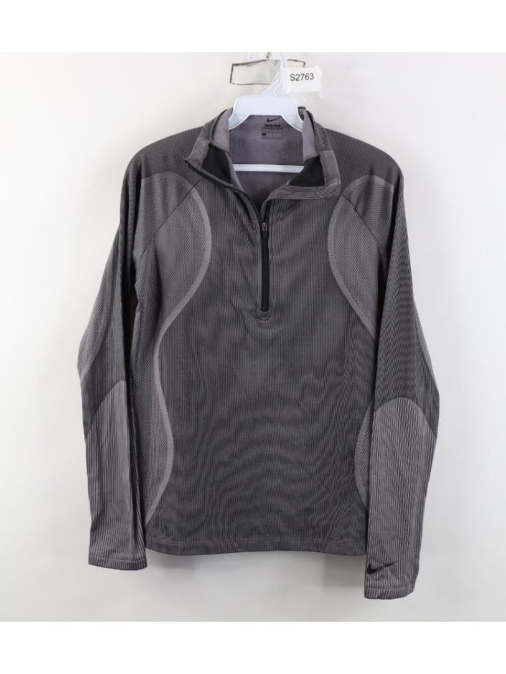 Nike Pro Hyperwarm Womens Medium Fleece Lined Compression 1/4 Zip Jacket Top